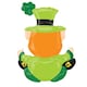 image 3 of Sitting Leprechaun Air Fill St. Patrick's Day Foil Balloon 55cm / 22 in