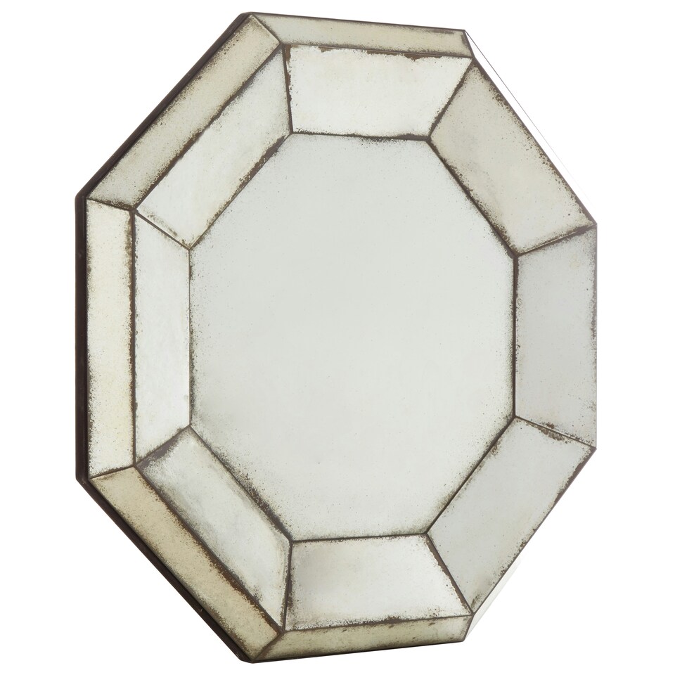 image 1 of Interiors by Premier 3D Octagonal Wall Mirror Silver