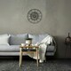 image 6 of Marco Paul 12in Grey Waterproof Garden Clock Grey