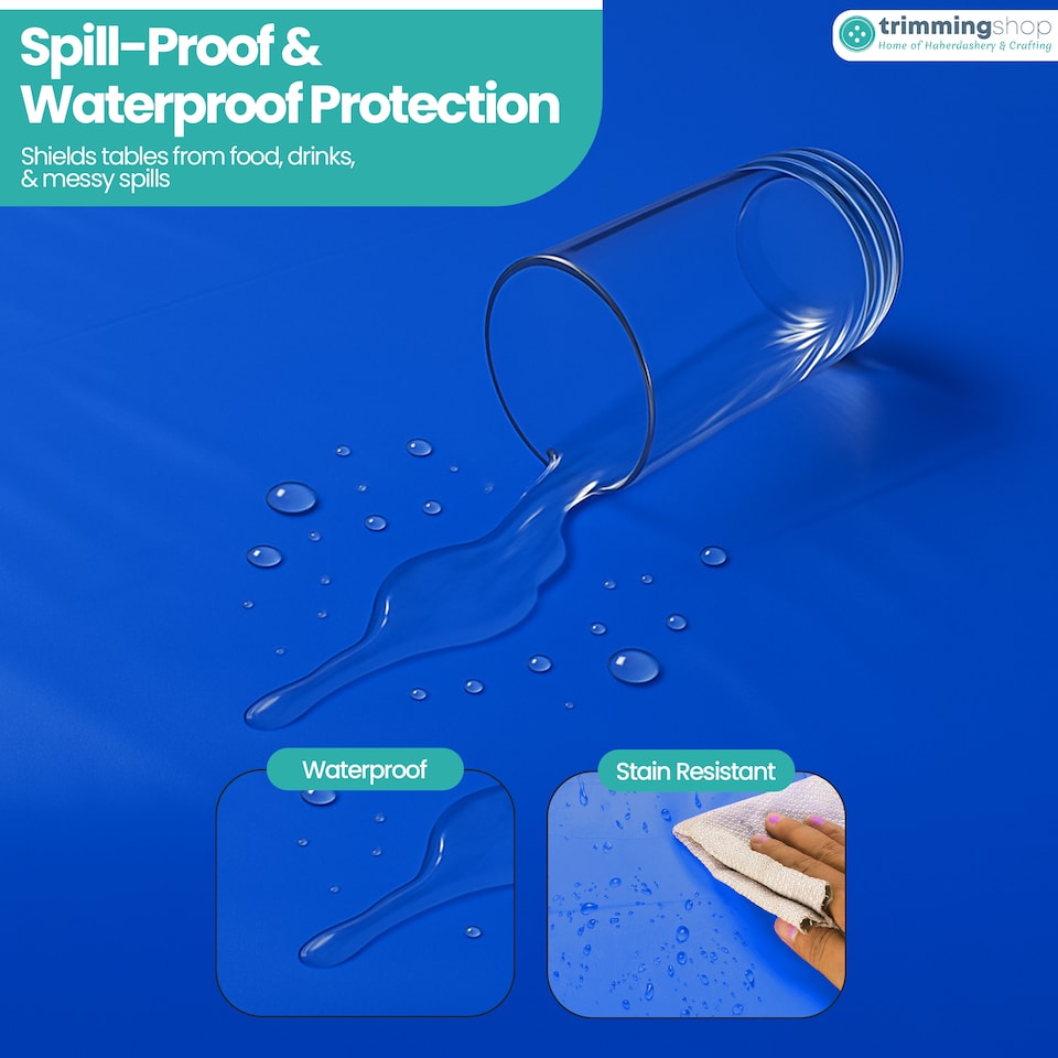 image 1 of Disposable Plastic Table Cover, Table Liner - 54" x 72"