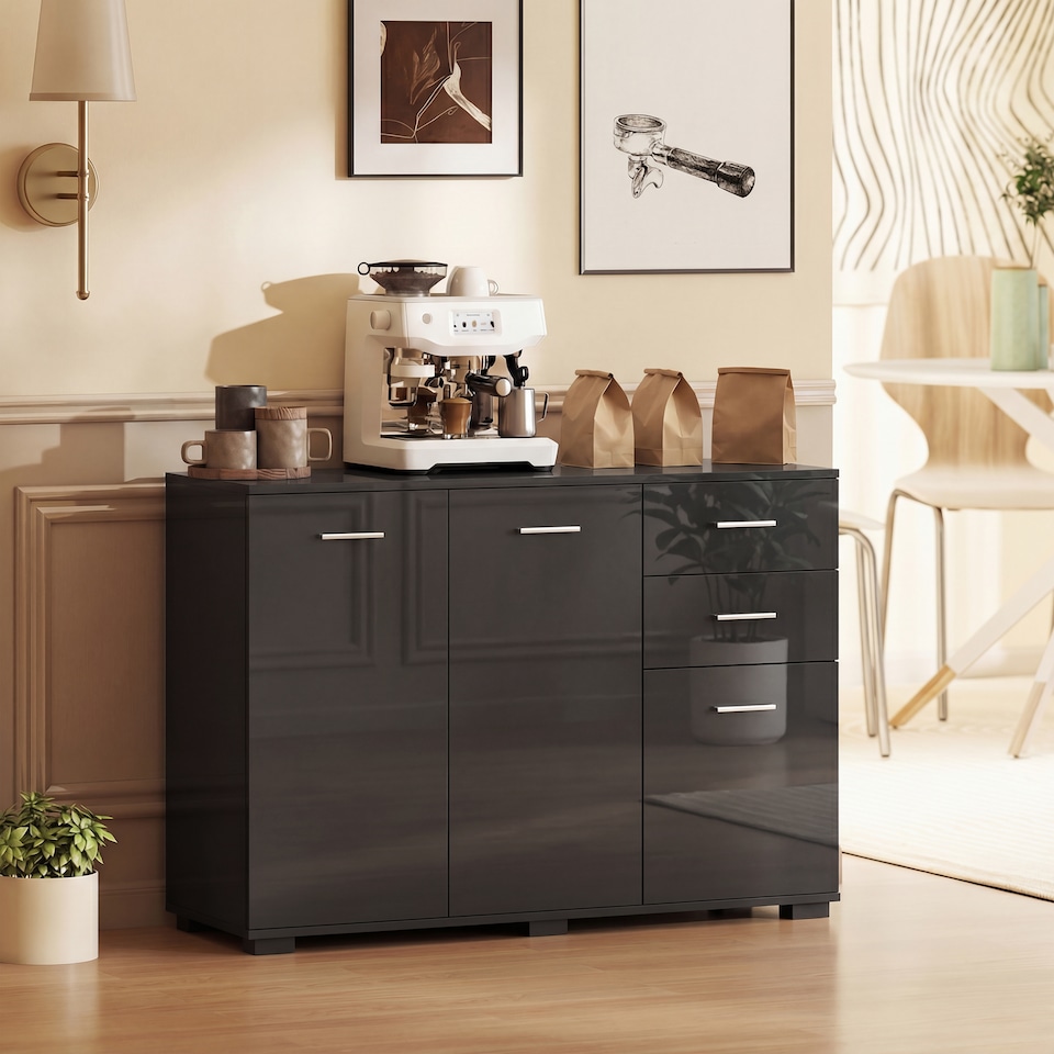 image 1 of HOMCOM Modern Sideboard Kitchen Storage Cabinet