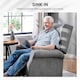 image 6 of HOMCOM Power Lift Chair, Fabric Recliner Armchair w/ Remote Charcoal Grey | Grey