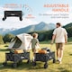 image 5 of Outsunny Foldable Garden Cart, Outdoor Utility Wagon with Carry Bag, Camouflage