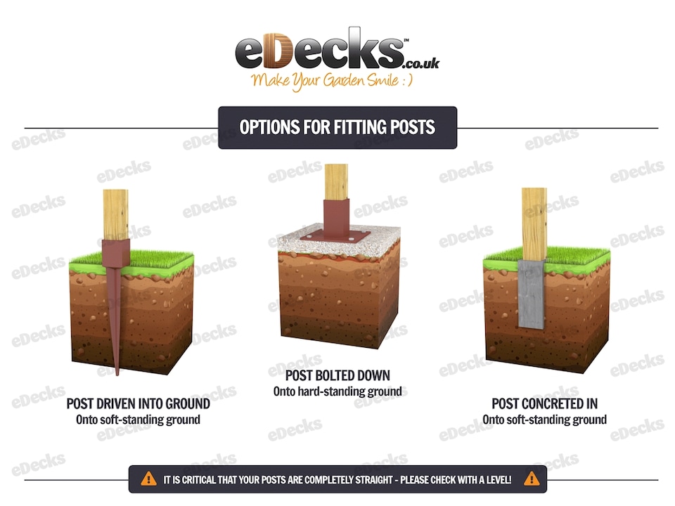 image 1 of eDecks Hot Tub Garden Gazebo, Treated Timber, 3000 x 3000mm w/ Concrete In Posts