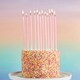 image 1 of Pink Tall Skinny Celebration Candles - Pack of 12