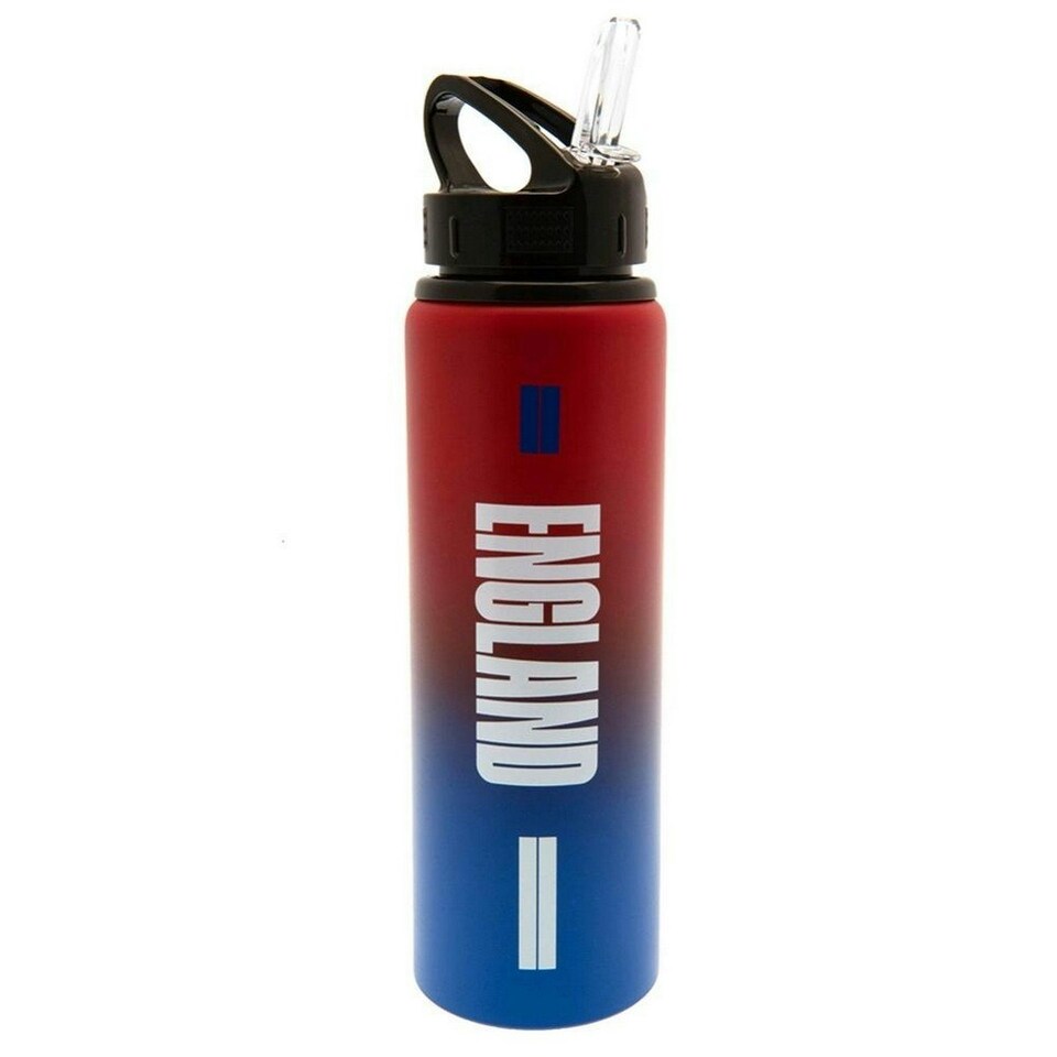 England FA Aluminium Water Bottle - Red/Blue - One Size