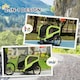 image 3 of PawHut 2 in 1 Dog Bike Trailer Pet Stroller for Large Dogs W/ Hitch - Green