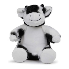 Mumbles Printme Cow Plush Toy - Black/White - M