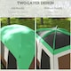 image 3 of Outsunny Camping Tent with 3000mm Waterproof Rainfly & Screen Panels, Green