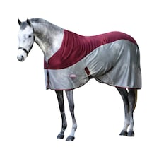 Weatherbeeta Micro-Air Standard Neck Cooler Rug - Burgundy/Grey - 5´ 9"