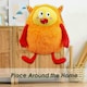 image 4 of Shy Monster Soft Toy Cute Plushie Huggable Cuddly Stuffed Toy Gift 23cm Pink