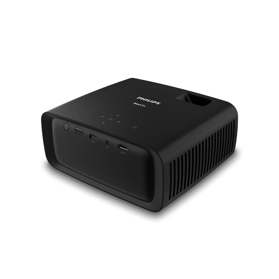 image 1 of Philips Projector NeoPix 120 Black - 720p, HDMI and USB Connectors, Built-In Multimedia Player