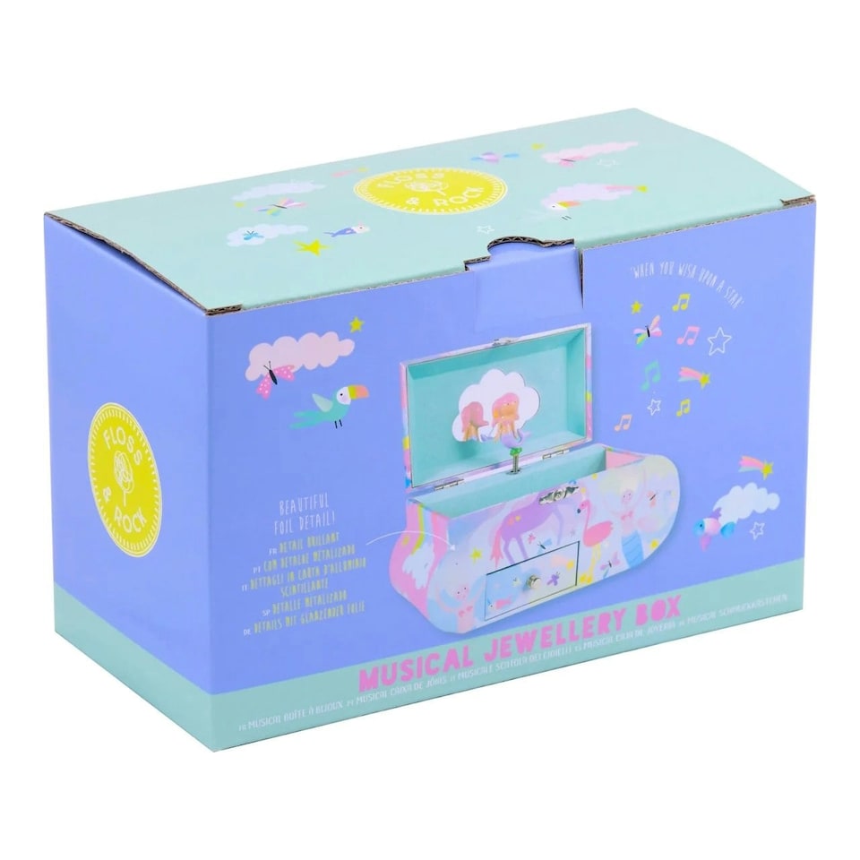 image 1 of Floss & Rock Childrens Fantasy Cloud Musical Jewellery Box