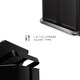 image 4 of Simplehuman 58L Recycling Rectangular Pedal Bin with Liner Pocket, Matte Black Steel