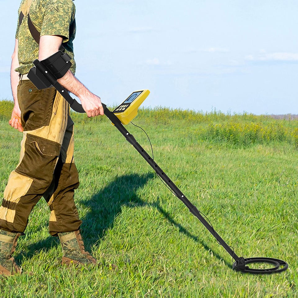 image 1 of Traderight Metal Detector Waterproof 24cm Coil LCD Display 8 Sensitivity Levels