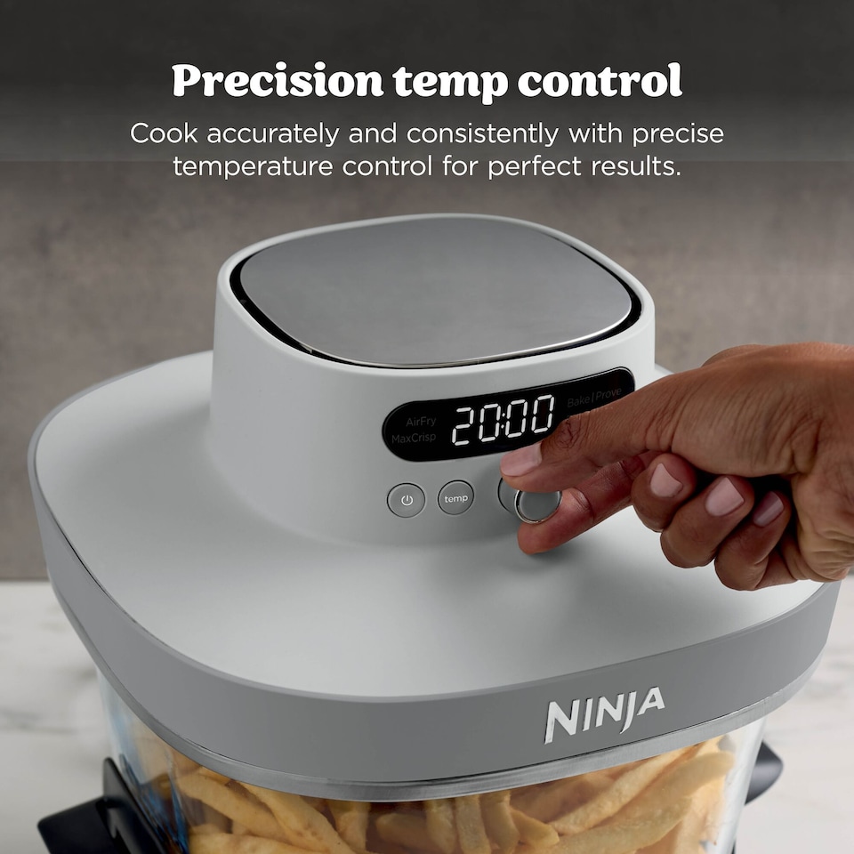 image 1 of Ninja AS090UKWH 5 in 1 Glass Air Fryer Crispi Pro 5.7L White