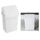image 2 of 2 x 8L Ice White Flip Top Waste Rubbish Recycling Dustbin For Home, Office & Kitchen White
