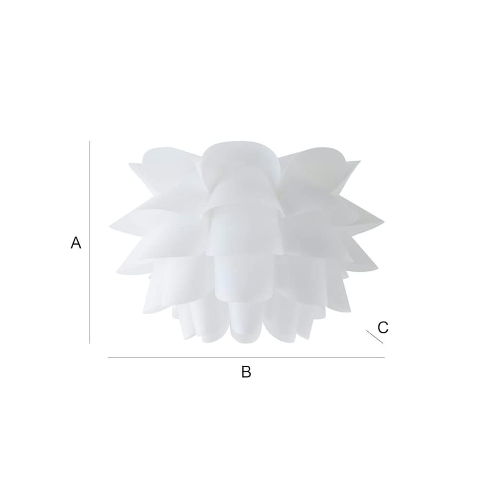 image 1 of ValueLights Modern Intricate Design White Ceiling Pendant Light Shade