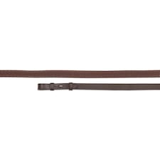 Aviemore Soft Leather Horse Rubber Reins - Havana - 48in x 0.63in