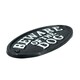 image 2 of Beware of the Dog Black Cast Iron Sign Plaque Door Wall House Gate Post Garden