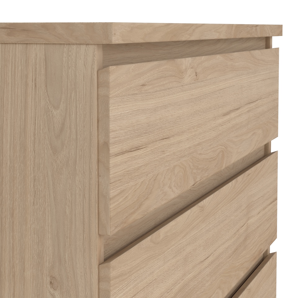 image 1 of Naia Chest of 5 Drawers in Jackson Hickory Oak