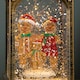 image 7 of 21cm Dual Powered Light up Christmas Gingerbread Family Water Spinner with LEDs