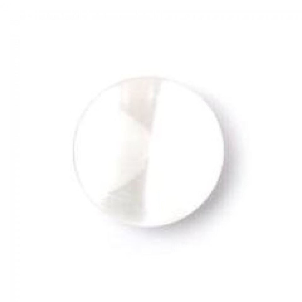 Crendon White Round Glossy Shank Buttons for Dressmaking - 19mm - per value pack of 20