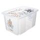 image 1 of Keeeper Bambi Turn Around Stackable Box with Lid 45 Litre Transparent