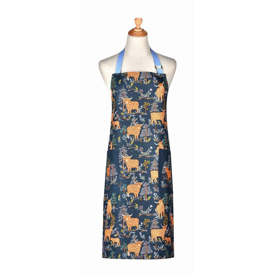 image 1 of Ulster Weavers Connie the Cow Apron - Cotton Navy
