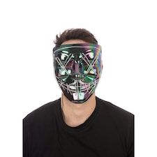 Bristol Novelty Unisex Adults Anarchy Mask - Iridescence - One Size One Size
