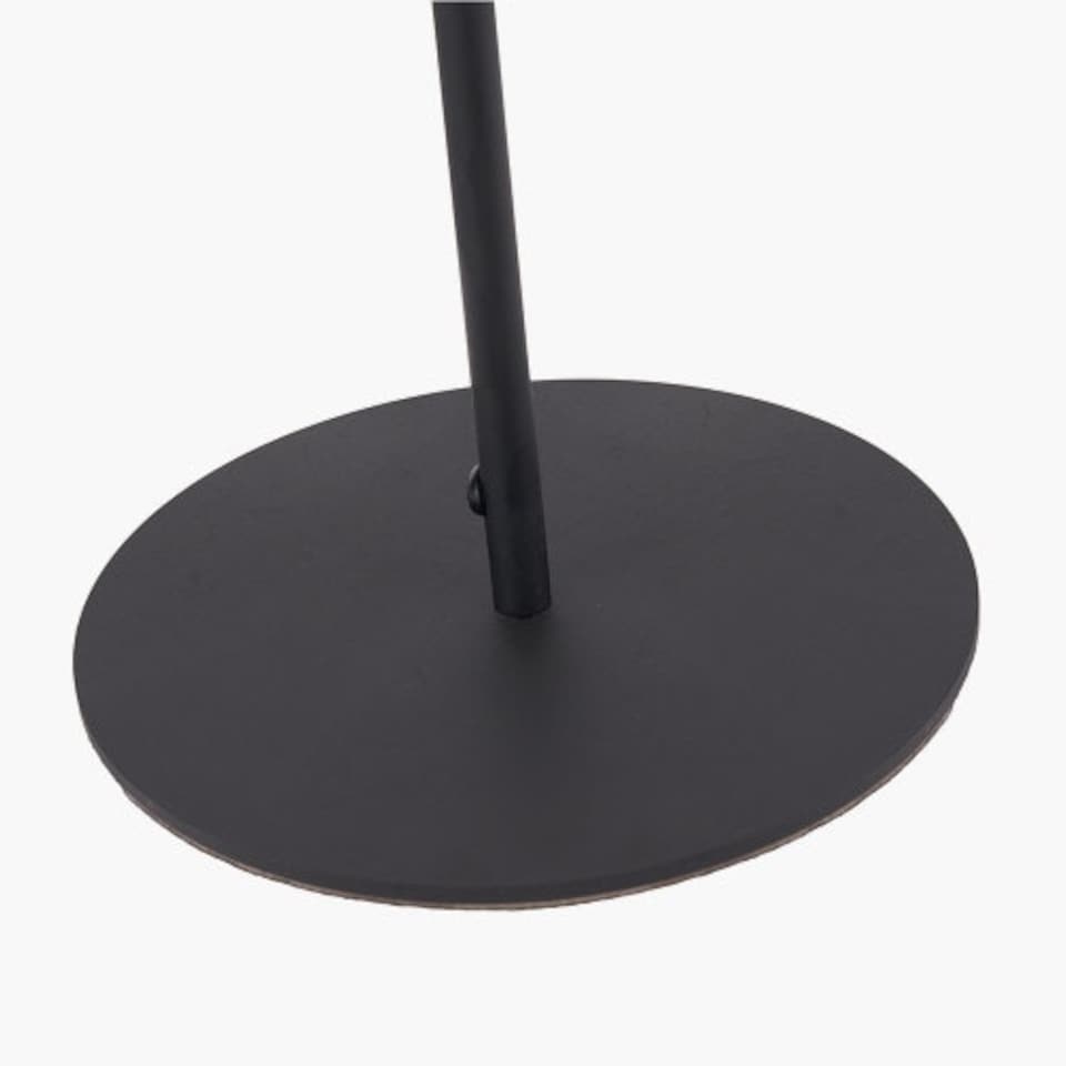 image 1 of Elegant Matt Black and Ivory Table Lamp