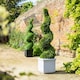 image 4 of Primrose Pair of 120cm Artificial Topiary Swirl Bush