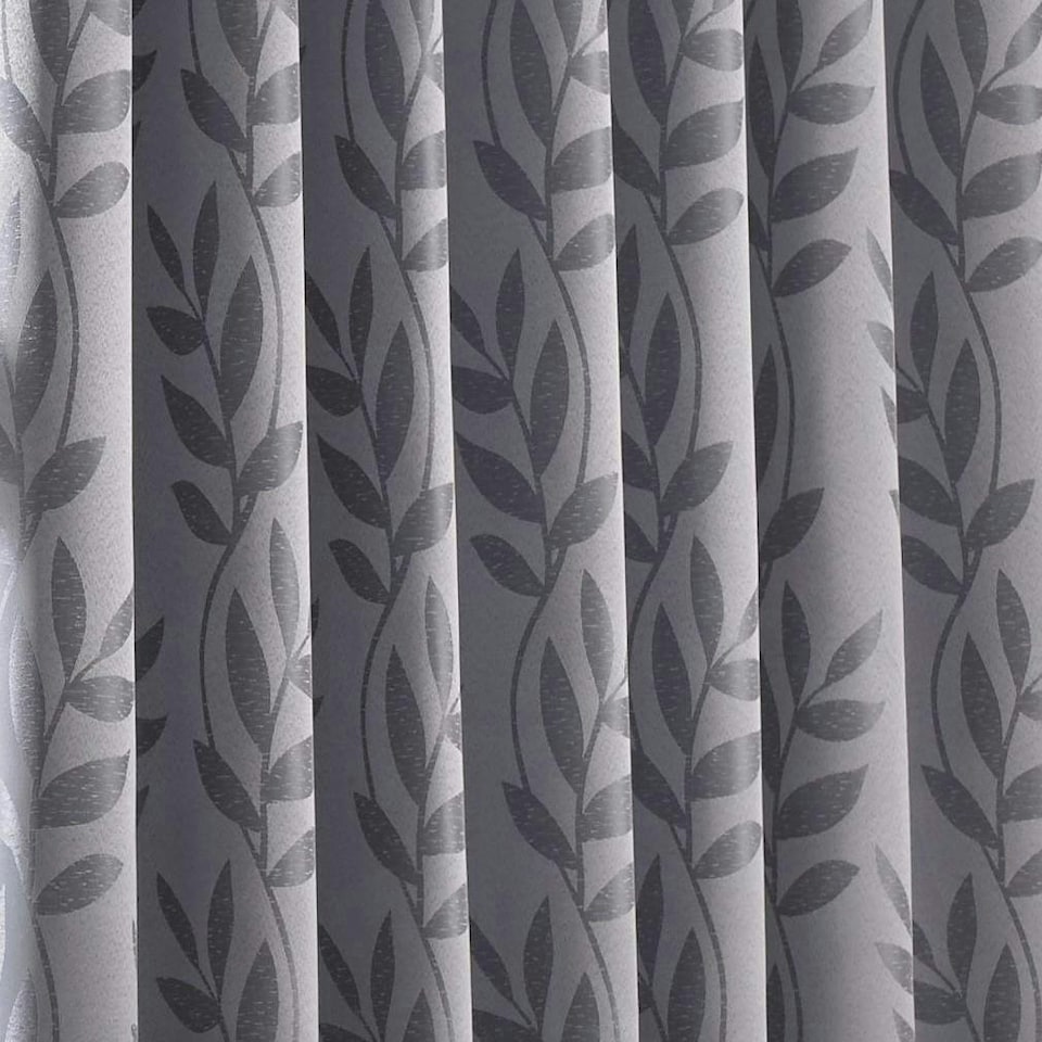 image 1 of Voli Pencil Pleat Taped Top Lined Curtains - 229cm x 274cm - Silver
