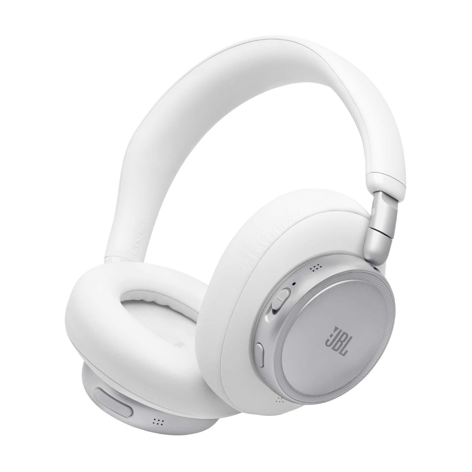 JBL Live 780NC Wireless Over-Ear ANC Headphones - White - Tesco