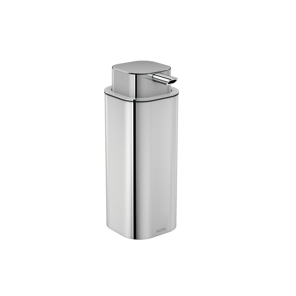 image 1 of Cosmic Soap Dispenser w/ Durable Stainless Steel for Bathroom,Light Grey - 370ml