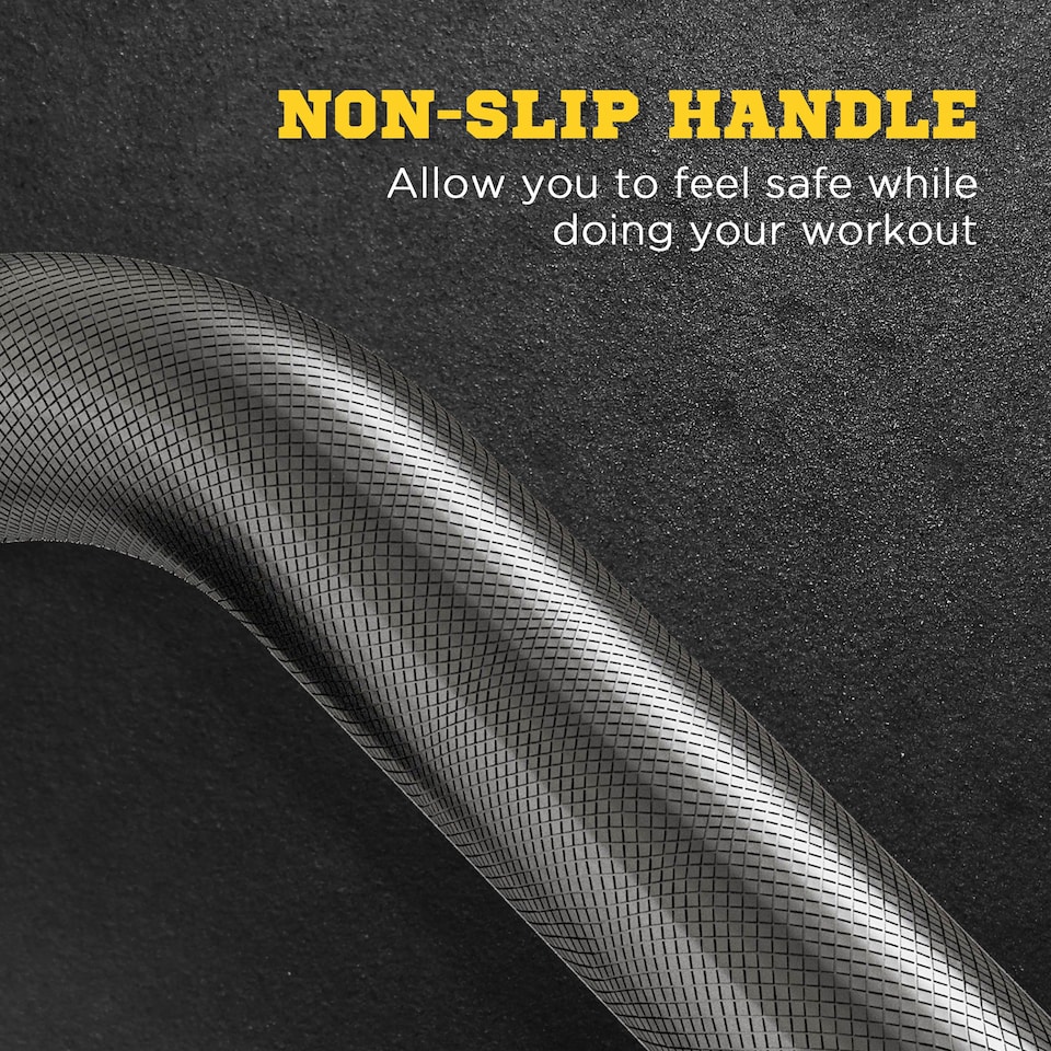 image 1 of SPORTNOW 25kg Adjustable Barbell Weights Set for Home Gym Strength Training | Black | Black