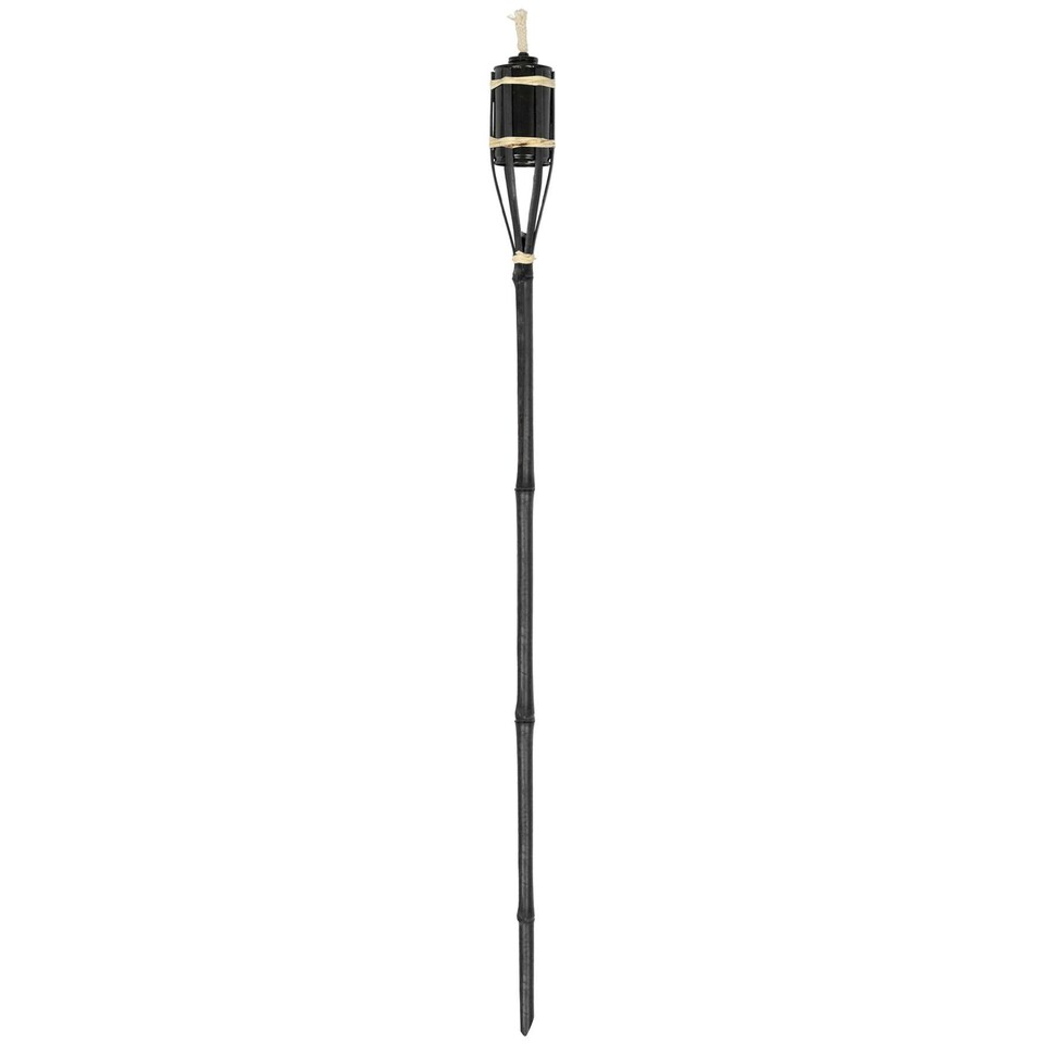 image 1 of Harbour Housewares Bamboo Garden Fire Torches - 113cm - Black - Pack of 12