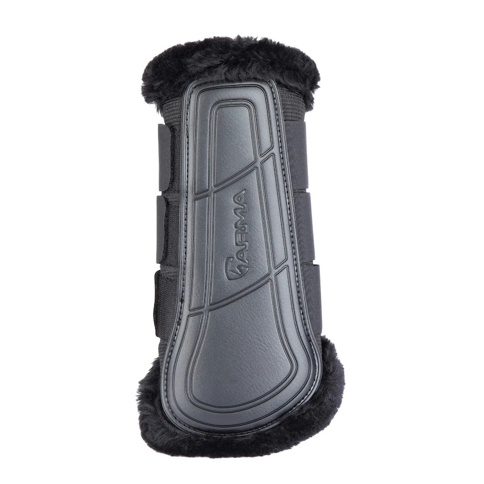 ARMA Air Motion SupaFleece Horse Brushing Boots - Black - Cob
