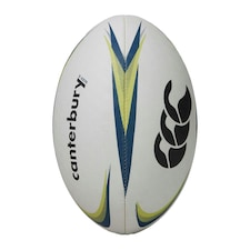 Canterbury Mentre Rugby Ball - White/Lime/Blue - 5