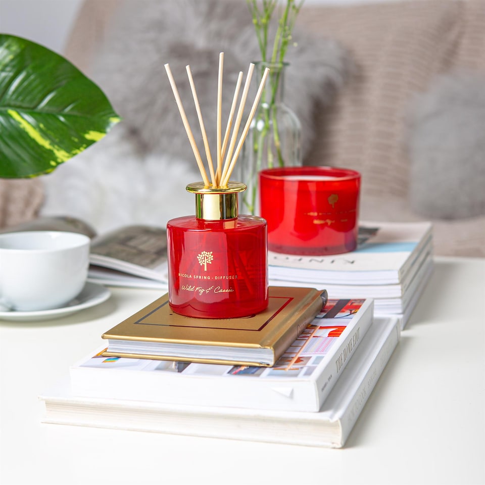 image 1 of Nicola Spring Reed Diffusers - 200ml - Wild Fig & Cassis - Pack of 3