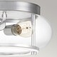 image 2 of Quoizel Trilogy Cylindrical Ceiling Light Polished Chrome, IP44