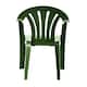 image 4 of simpa Solana Green Stackable Plastic Garden Chair