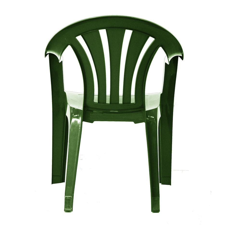 image 1 of simpa Solana Green Stackable Plastic Garden Chair