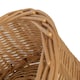 image 3 of Extra Large Round Straight-Sided Wicker Tray | Brown | Brown | Large