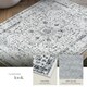 image 4 of Washable Rug Aliya - different sizes, oriental pattern, non-slip underside, non-allergenic short pile Grey | 170 x 120 cm