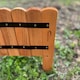 image 8 of Wooden Log Roll Style Garden Lawn Edging (70cm x 20cm) - 6 Panels