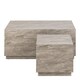 image 2 of Dice Coffee Table Set in Grey Marble