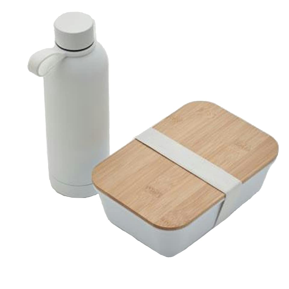 image 1 of MidOcean Emerald Lunch Box & Bottle Set - White - One Size