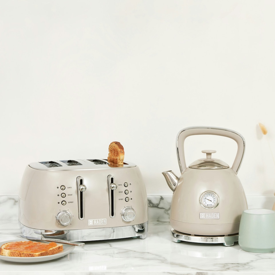 image 1 of Haden Putty Bristol Bundle - Kettle and 4 Slice Toaster Set