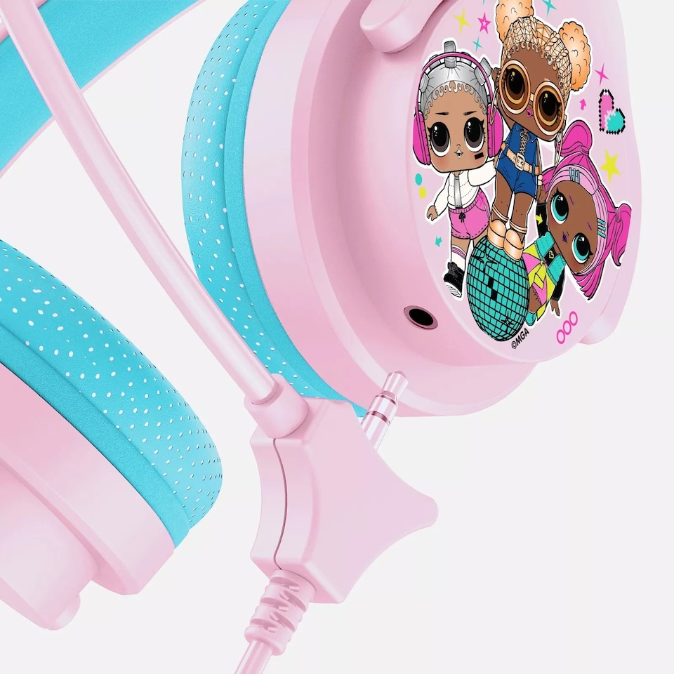 image 1 of L.O.L Surprise! Kid's Wired Headphones with Microphone | Pink